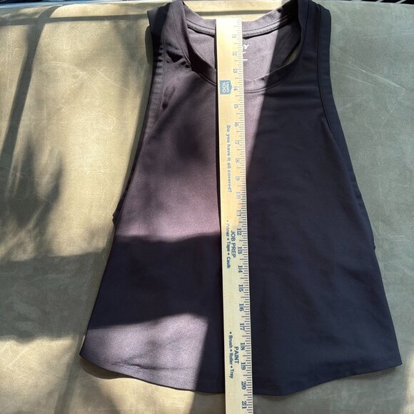 Old Navy Active PowerSoft Women's XXL Cropped Tank Black Workout Active Running - Picture 4 of 7